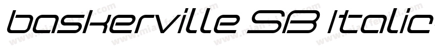 baskerville SB Italic字体转换